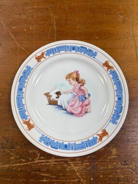 Chessie the Railroad Kitten "Chessie's Gift" Breakfast Plate Dish C&O Railway